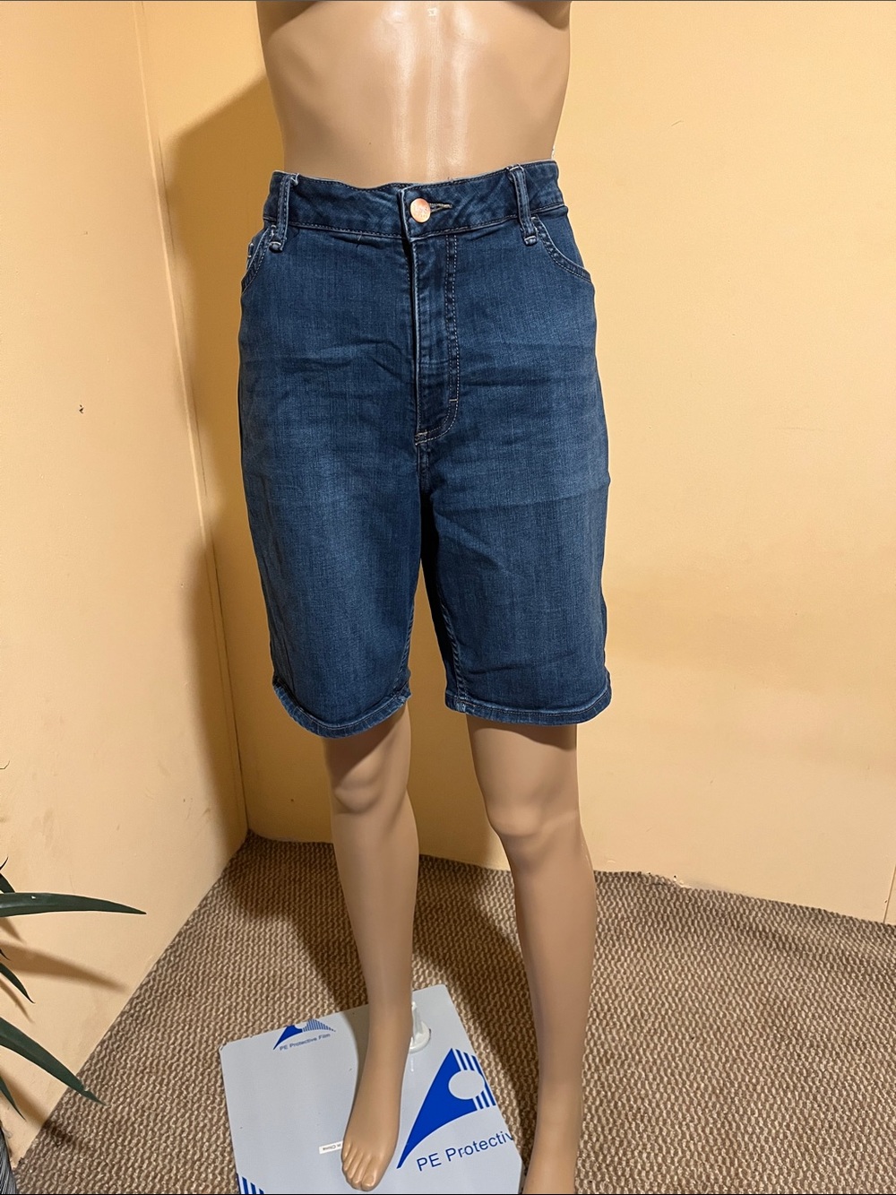 Women’s Dark Blue Denim Jean Shorts